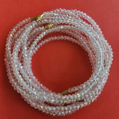 White Crystal Anklets