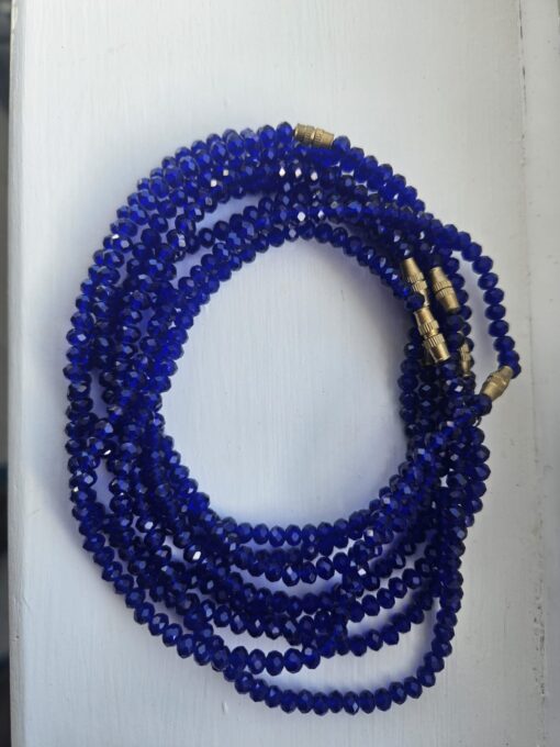 Dark Blue Crystal Anklets