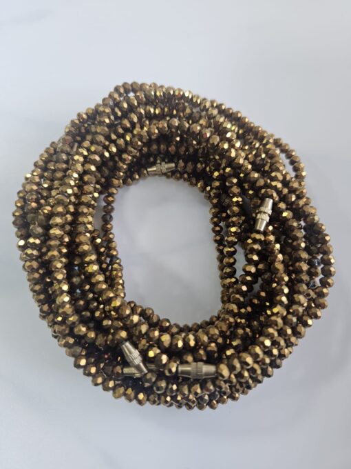 Gold Crystal Anklets
