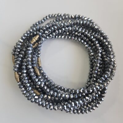 Silver Crystal Anklets
