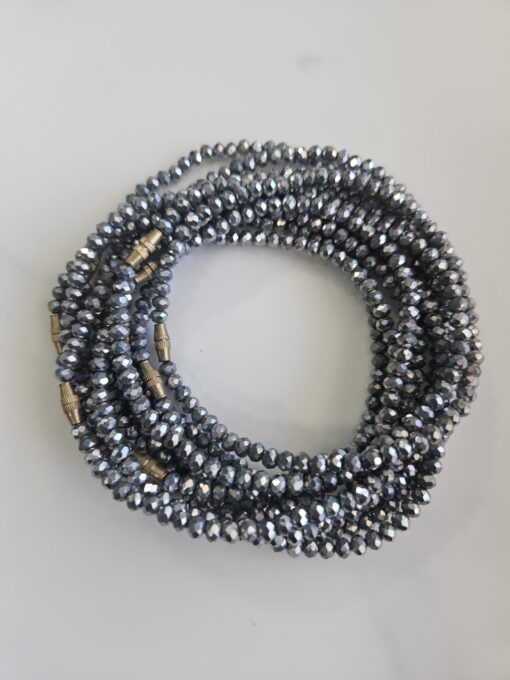 Silver Crystal Anklets