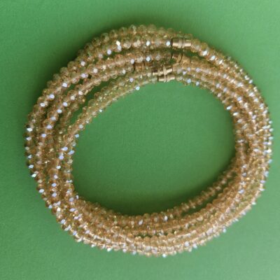 Champagne Gold Crystal Anklets